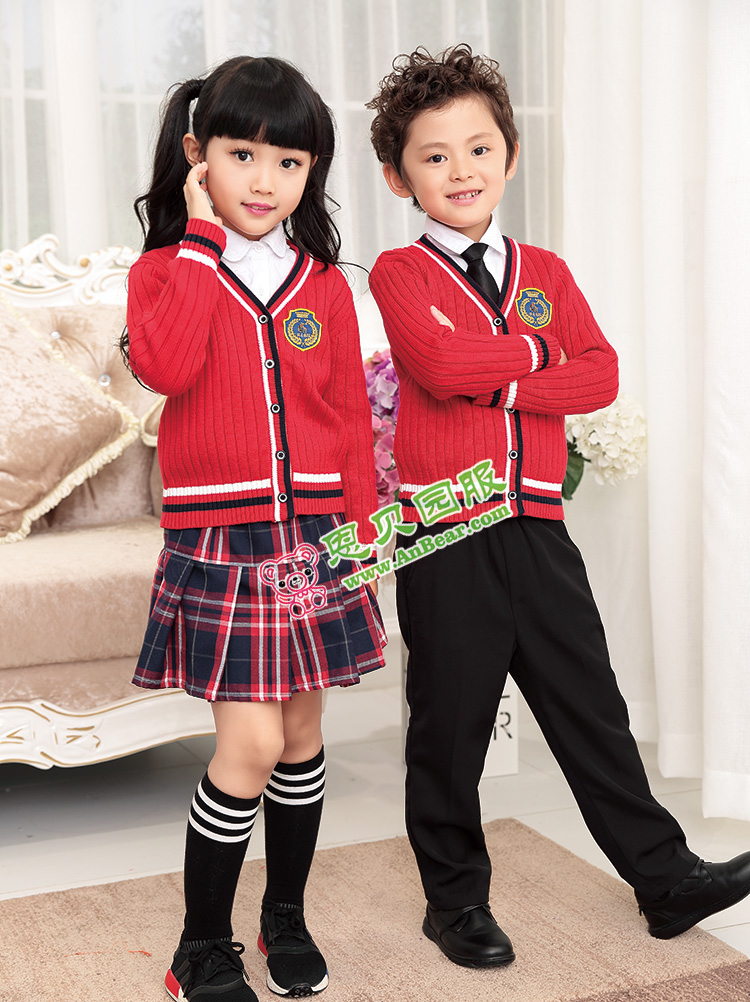 幼儿园秋冬园服礼服N8014红色