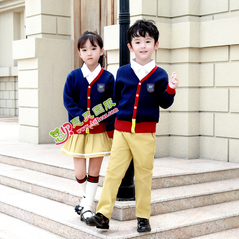 毛衣三件套N30287AB幼儿园秋冬园服礼服