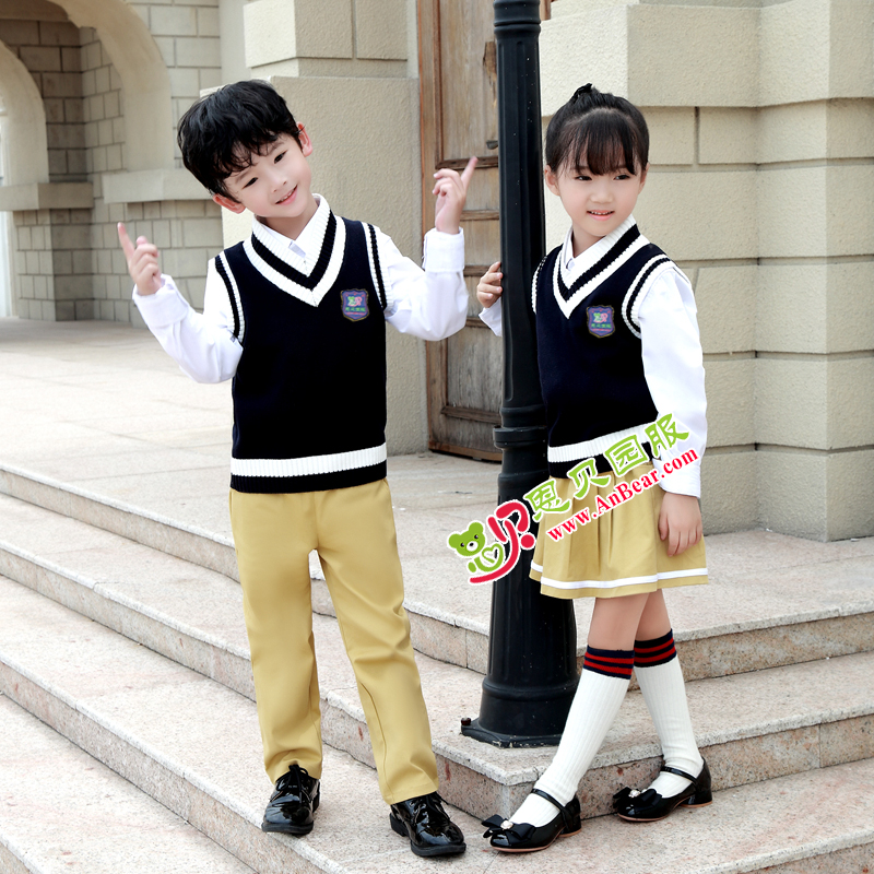 毛衣三件套N30290AB幼儿园秋冬园服礼服