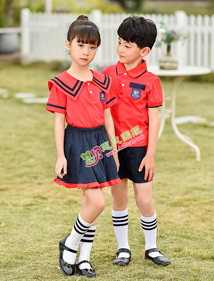 N10436AB幼儿园夏季园服-2021夏季新款园服|2021海军风校服